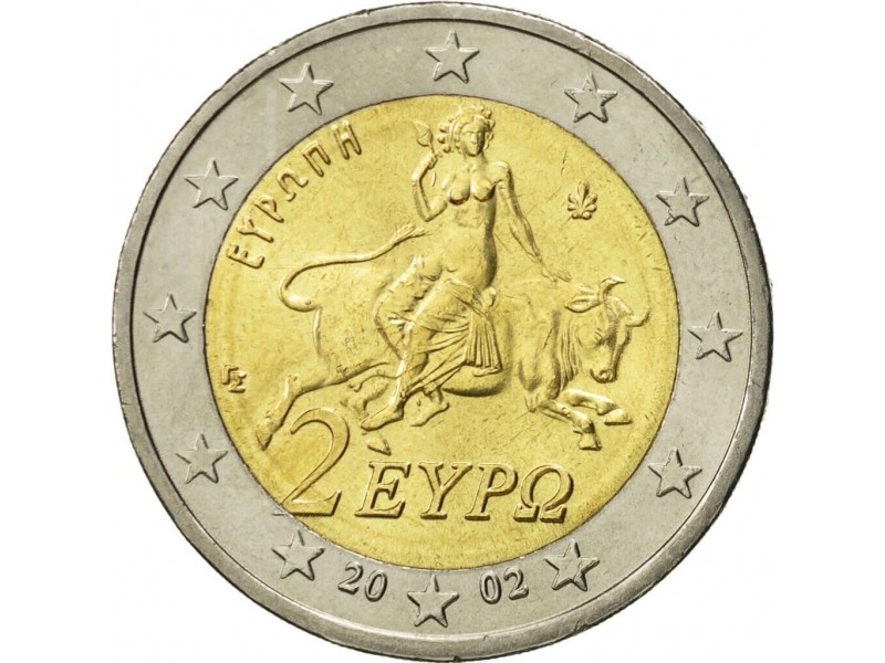 2 Euros GRECE 2002- Face Nationale