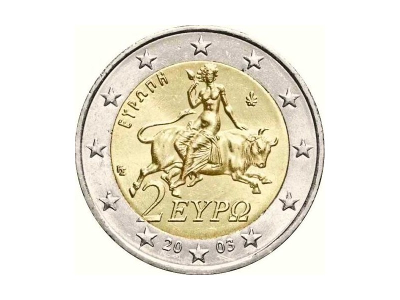 2 Euros GRECE 2003- Face Nationale