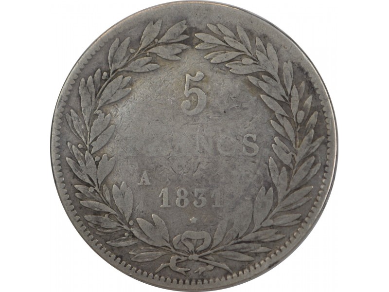 5 Francs Louis Philippe I 1831 PARIS