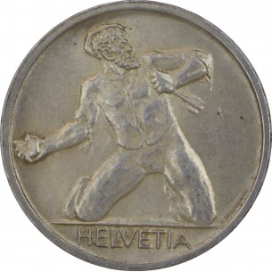 8117 - SUISSE 5 Francs 1944 Bataille de Saint Jacques ARGENT