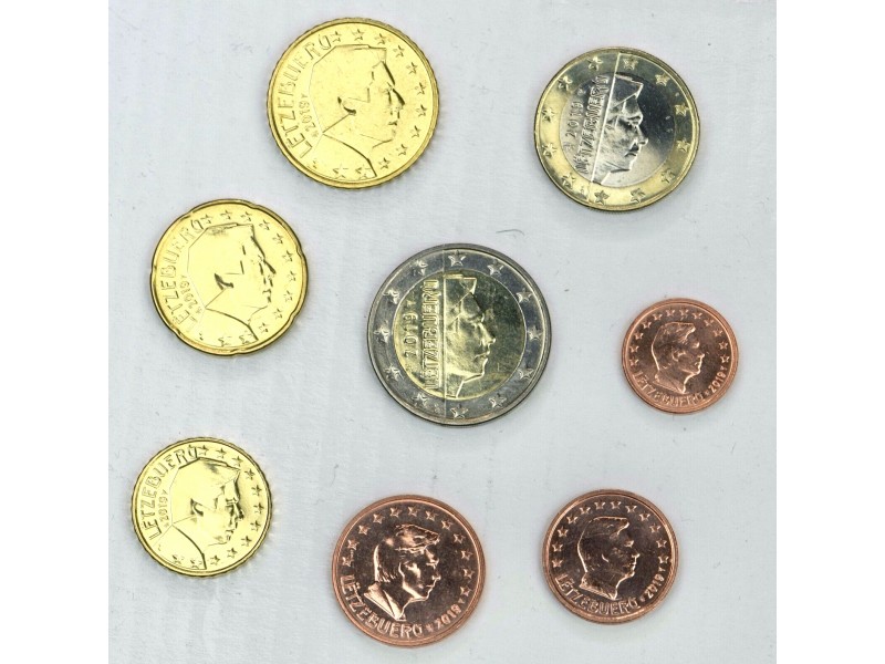 8140 - Série Euro 8 Pièces Luxembourg 2019...