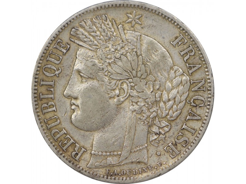 5 FRANCS CERES 1849 A (PARIS)