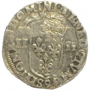 HENRI IV 1/4 ECU 1606 A ( Paris ) TB 2
