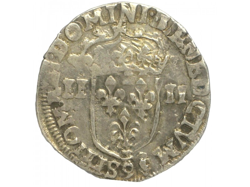 HENRI IV 1/4 ECU 1606 A ( Paris ) TB