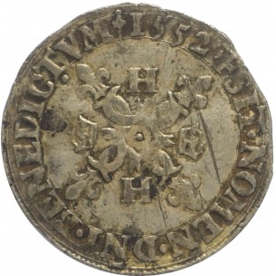 HENRI II 1/2 DOUZAIN 1552 C ( SAINT LO ) TB