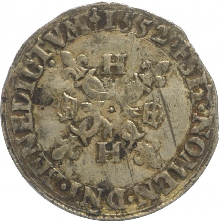 HENRI II 1/2 DOUZAIN 1552 C ( SAINT LO ) TB