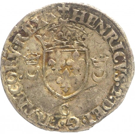 HENRI II 1/2 DOUZAIN 1552 C ( SAINT LO ) TB