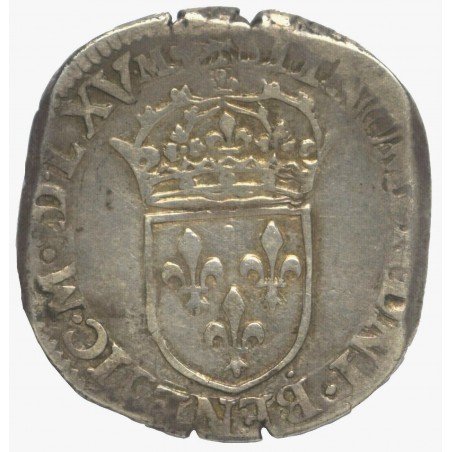 Dixième d'écu du Béarn dit"au bandeau" Louis XV. 1760