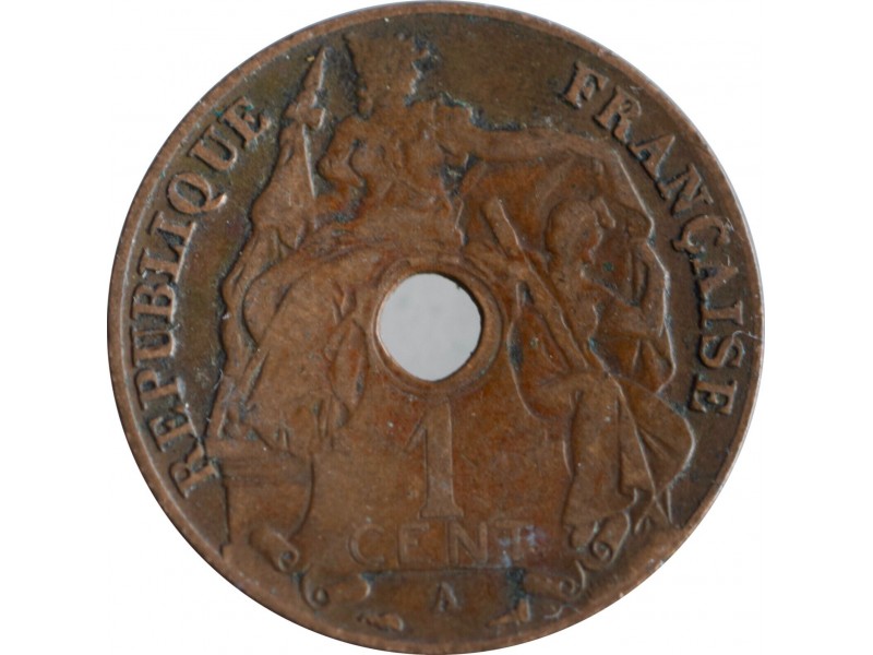 8143 -INDOCHINE FRANÇAISE 1 Cent 1921