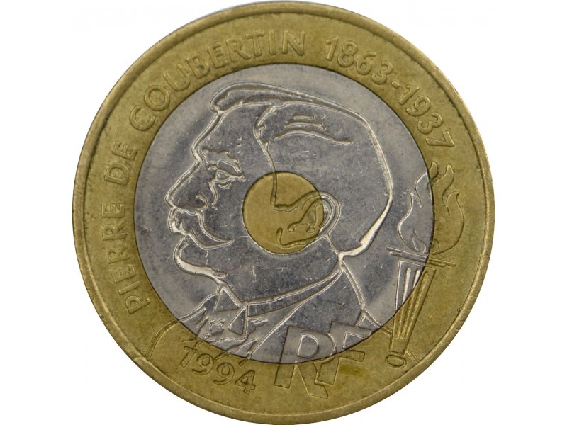 20 FRANCS PIERRE DE COUBERTIN 1994