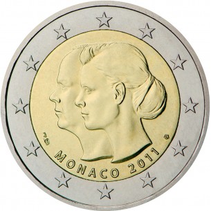 2 Euros MONACO 2011, Mariage
