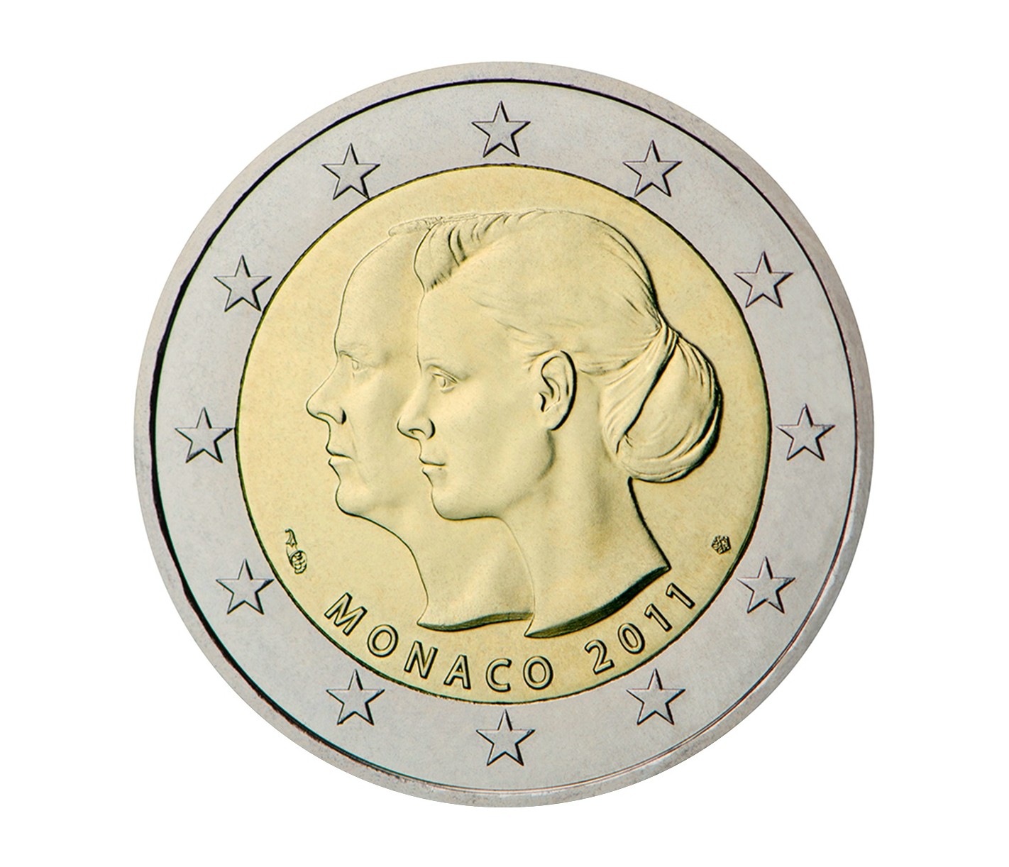 Pièce officielle de 1 euro monaco 2016 UNC Prince Albert II