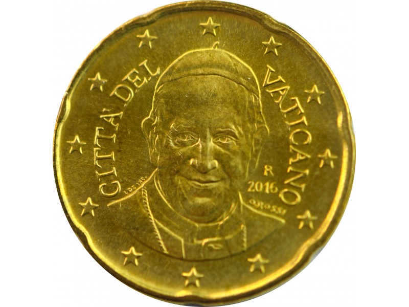 20 Centimes VATICAN 2016 P.FRANÇOIS