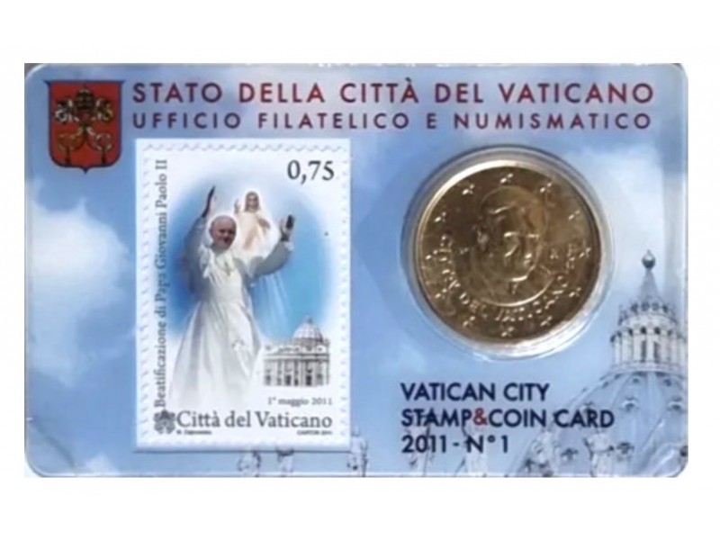 50 Centimes  VATICAN 2011 N°1 - Pape François