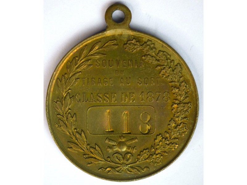 Médaille Souvenir du tirage au Sort Classe de...