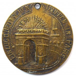 9201 - ALLEMAGNE, JETON Empire 1914, Entrée de l'armée...