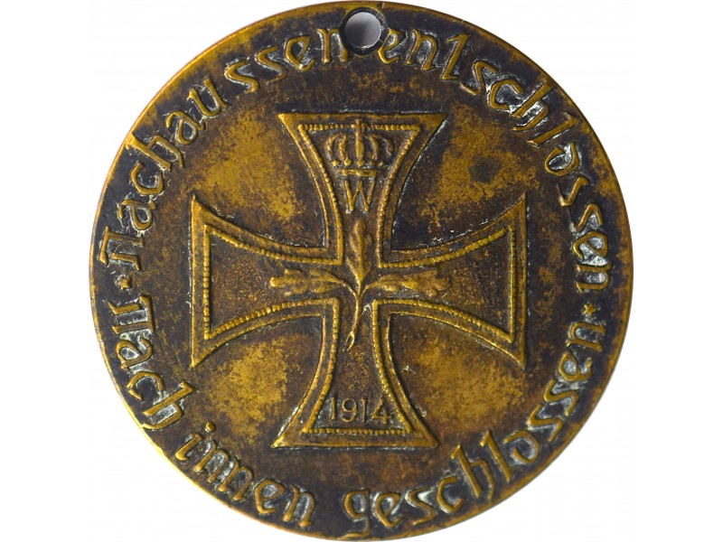 9201 - ALLEMAGNE, JETON Empire 1914, Entrée de...