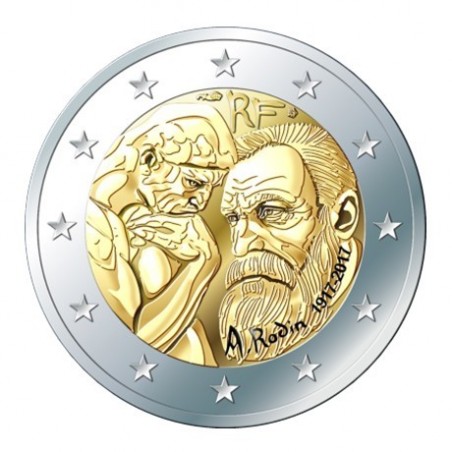 2 € Commémorative France 2017 - Auguste Rodin-horizondescollectionneurs.com