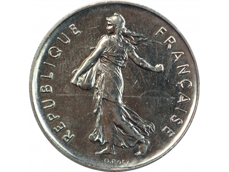 5 Francs Semeuse 1989 nickel, Dauphin
