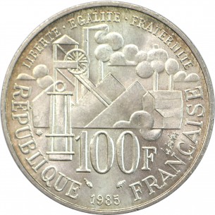 100 Francs Emile Zola 1985 2