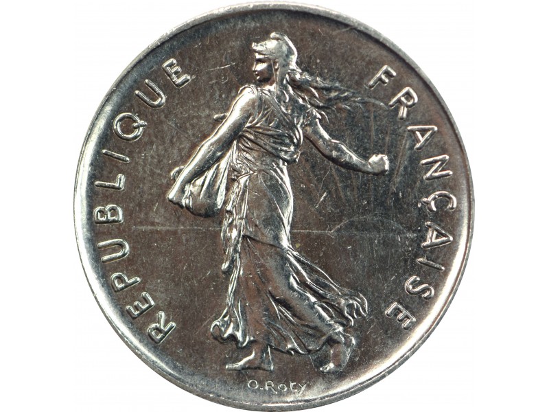 5 Francs Semeuse 1990 nickel, Dauphin