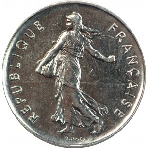 5 Francs Semeuse 1992 nickel, Dauphin