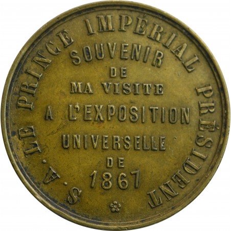 Médaille Napoléon III,  Exposition universelle de Paris 1867