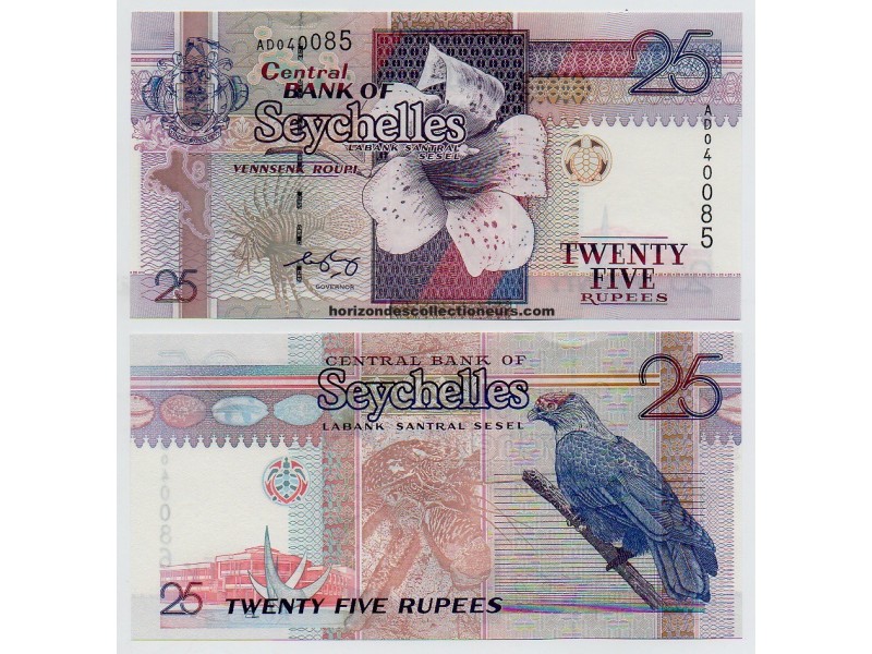 25 Rupees SEYCHELLES 1998 P.37 NEUF