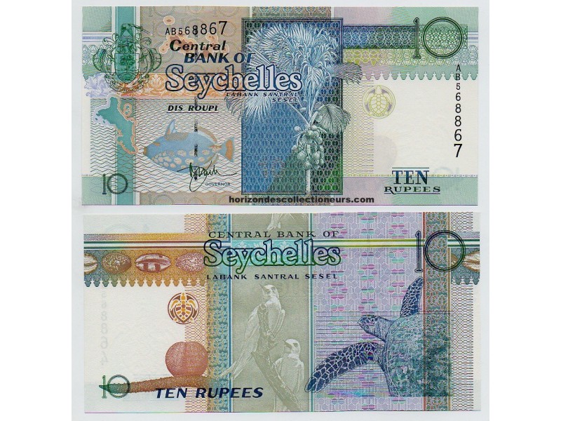 10 Rupees SEYCHELLES 1998 P.36 NEUF