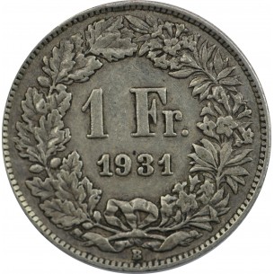 1 Franc SUISSE 1931 B