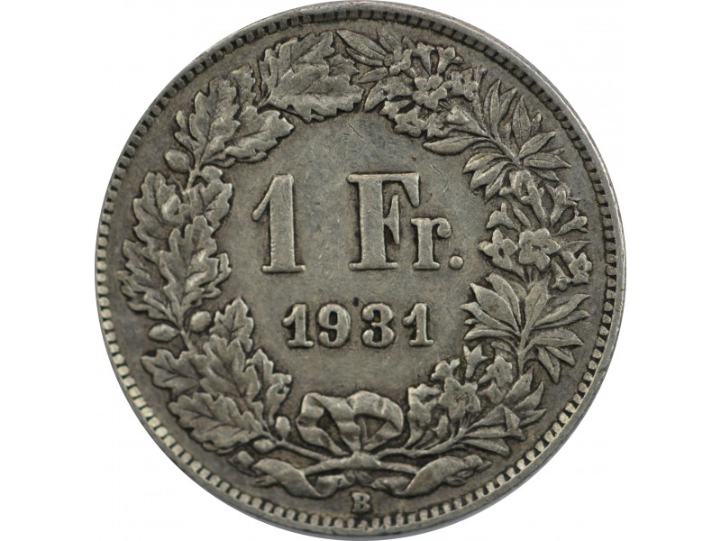 1 Franc SUISSE 1931 B