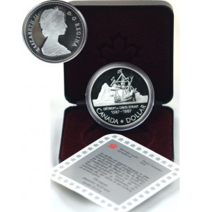 1 Dollar CANADA 1987 Elisabeth II - Detroit Davis Strait