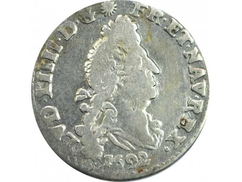 4 sols Louis XIV 1692 E aux 2 L