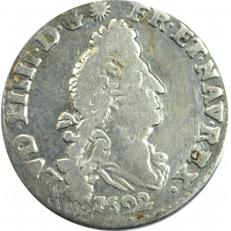 4 sols Louis XIV 1692 E aux 2 L