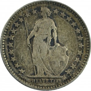 1/2 Franc SUISSE 1921, argent 2