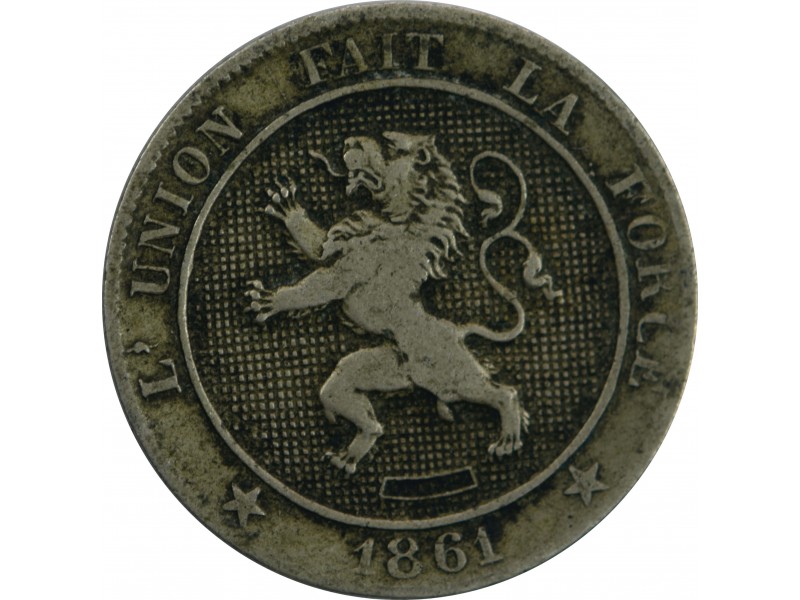 5 Centimes BELGIQUE Léopold Premier 1861