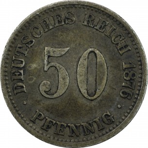 50 Pfennig ALLEMAGNE 1876