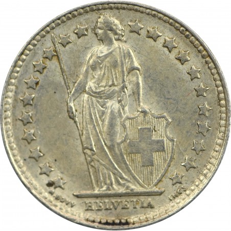 1/2 Franc SUISSE 1952, argent