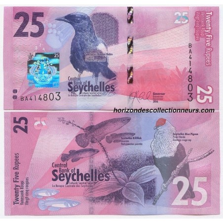 25 Rupees Seychelles  2016 -P.48