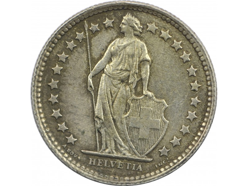 1/2 franc SUISSE 1959