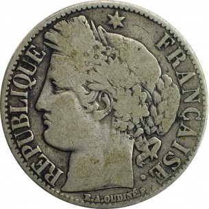1 Francs Cérès 1873 PARIS