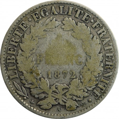1 Francs Cérès 1873 PARIS