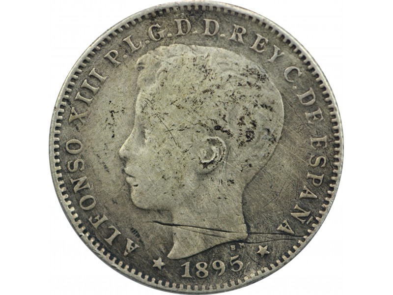 20 centavos PORTO-RICO Alfonso III 1895