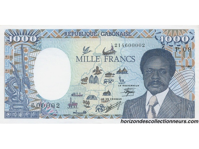 1000 Francs GABON 1990 P.10a NEUF