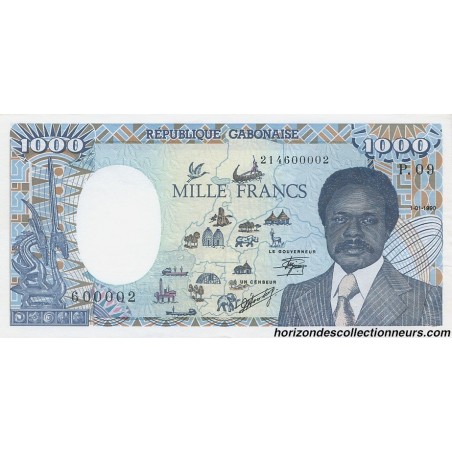 1000 Francs GABON 1990 P.10a NEUF