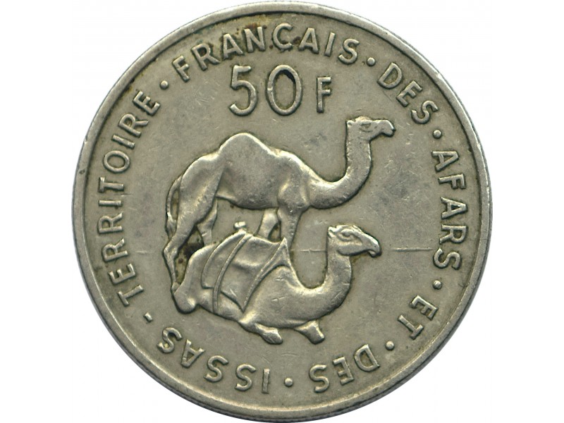 50 Francs Territoires Français des Afars et des ISSAS 1970