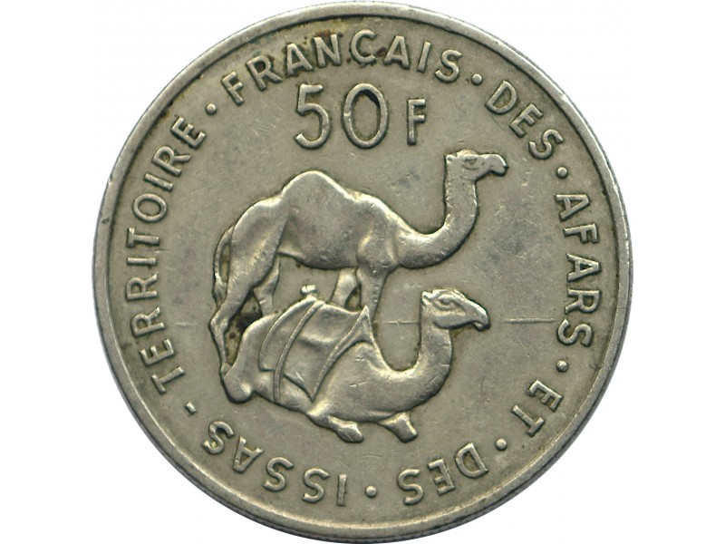 50 Francs Territoires Français des Afars et des ISSAS 1970