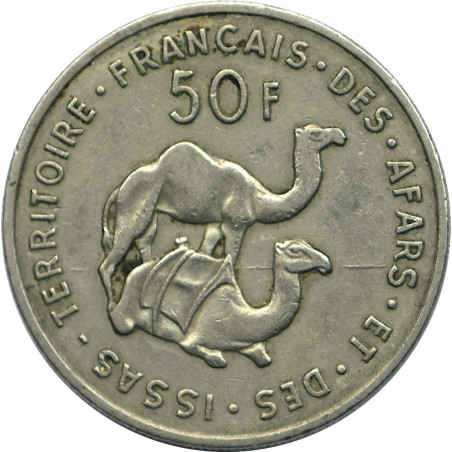 50 Francs Territoires Français des Afars et des ISSAS 1970