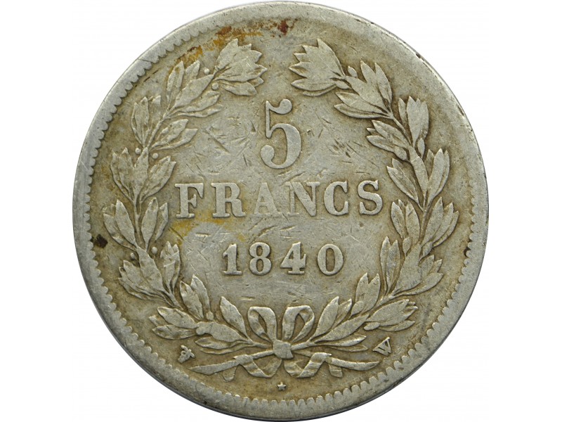 5 Francs Louis Philippe I 1840 Lille