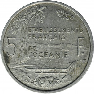 5 Francs POLYNÉSIE FRANÇAISE 1952 2